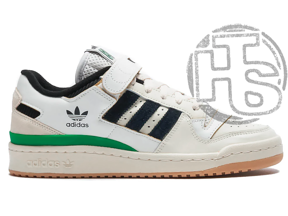 Чоловічі кросівки Adidas Forum 84 Low Beige Green Black GX9058
