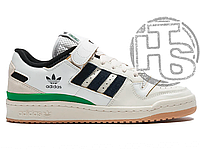 Мужские кроссовки Adidas Forum 84 Low Beige Green Black GX9058