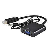 Перехідник HDMI to VGA з аудіо для ПК Т2 смарт приставок