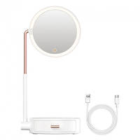 Зеркало BASEUS Smart Beauty Series Lighted Makeup Mirror with Storage Box |3 Level touch brightness| DGZM-02