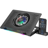 Подставка Охлаждающая для ноутбука HOCO DH11 с RGB подсветкой Black