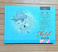 Sketchbook | альбом для скетч маркеров | скетчбук для рисования | блокнот для скетчинга 48 листов 8434-21410|