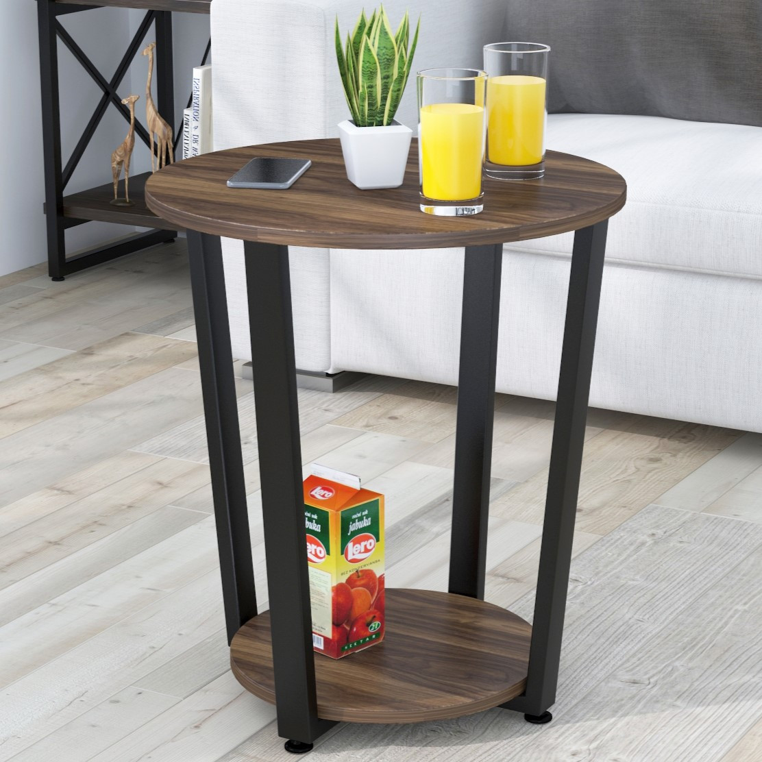 Журнальний столик круглий D-50 ТМ Loft Design