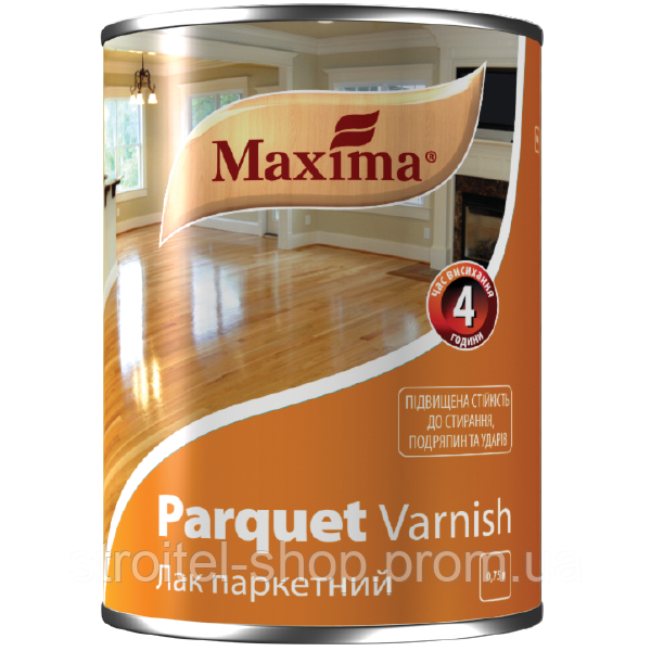 Лак паркетний уретан-алкідний ТМ "Maxima" (глянцевий) 0,75 л