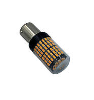 Светодиодная лампа с цоколем 1156 BA15s P21W 144 SMD 3014 12V Жёлтый