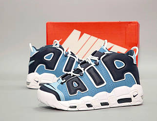 Чоловічі сині кросівки Nike Air More Uptempo