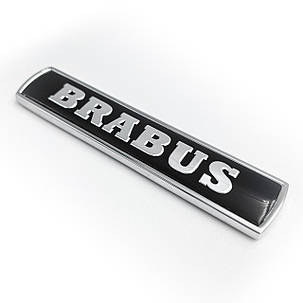 Емблема наклейка на багажник BRABUS Mercedes Benz (Мерседес) Чорна (7.5х1.5см), фото 1