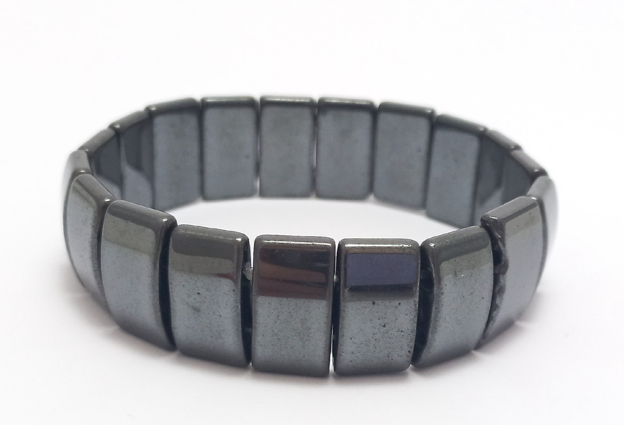 Браслет із натурального каменю Гематит, фото 1