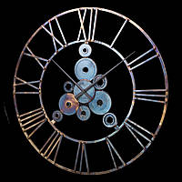 Часы настенные B&B Design Industrial 50x50 см старый хром