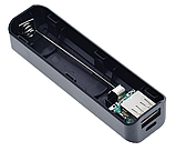 Корпус для PowerBank 5 В 1 А 1х18650 чорний, фото 5