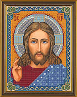 Схема на канве Христос Спаситель БИС 9001, Нова Слобода 19x25 см (А4), габардин
