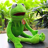 М'яка іграшка жабеня Керміт із Мапет Шоу 40 см Зелена жаба