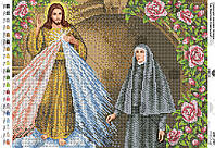 Святейшее сердце Иисуса и Св. Фаустина Ковальская Схема для вышивания бисером Virena А3Р_097
