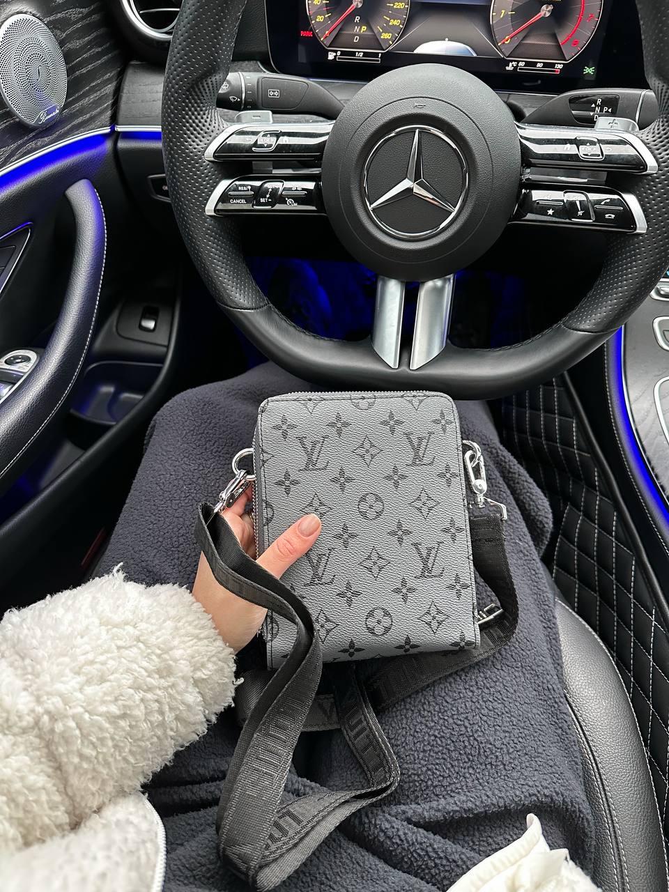 Чоловіча сумка Луї Віттон сіра Louis Vuitton Grey New Season