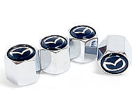 Колпачки на ниппель 4шт золотник с логотипом Mazda