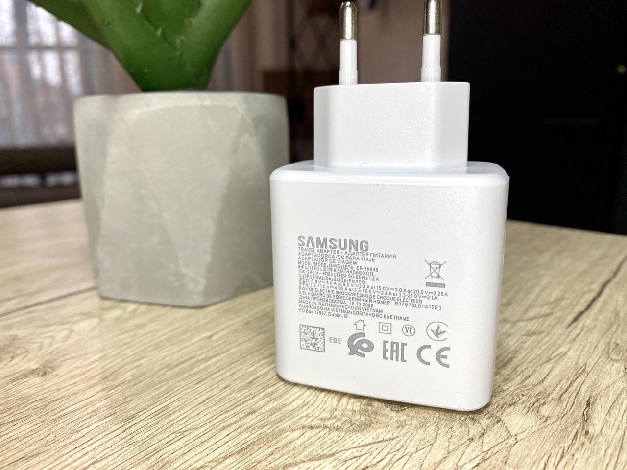 Адаптер 45W для Samsung Super Fast Charging, S20 Ultra, Galaxy Note 10+, A91