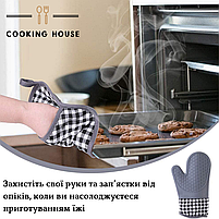 Набір рукавички кухонні та прихватки для гарячого Cooking House, фото 6