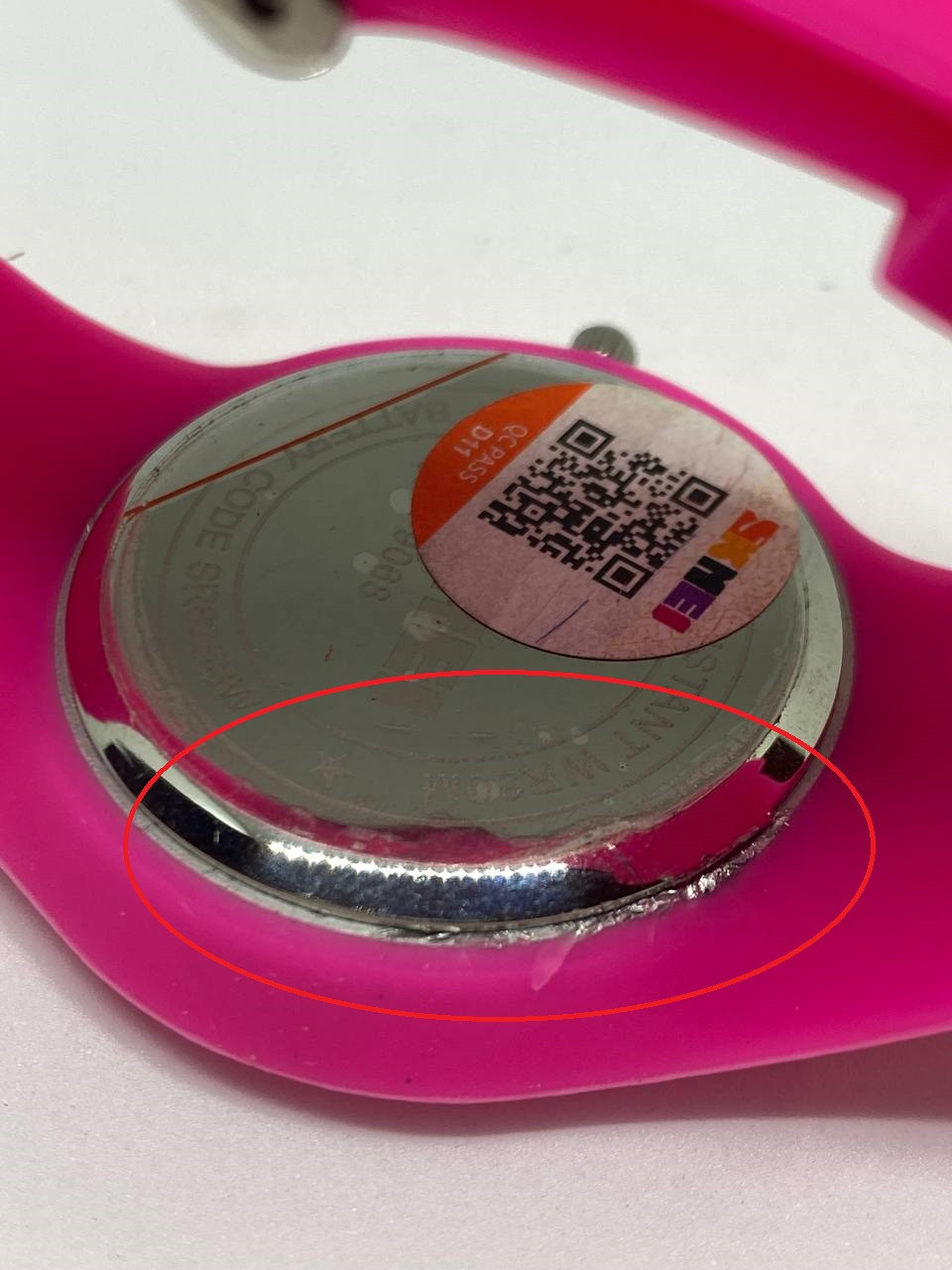 Уценка !!! Skmei 9068 rubber розовые женские спортивные часы - фото 4 - id-p1740305353