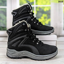Черевики чоловічі зимові Paolla чорні на шнурках