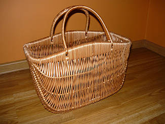 Плетена сумка кошика "з горбіком" Арт.067г, фото 2