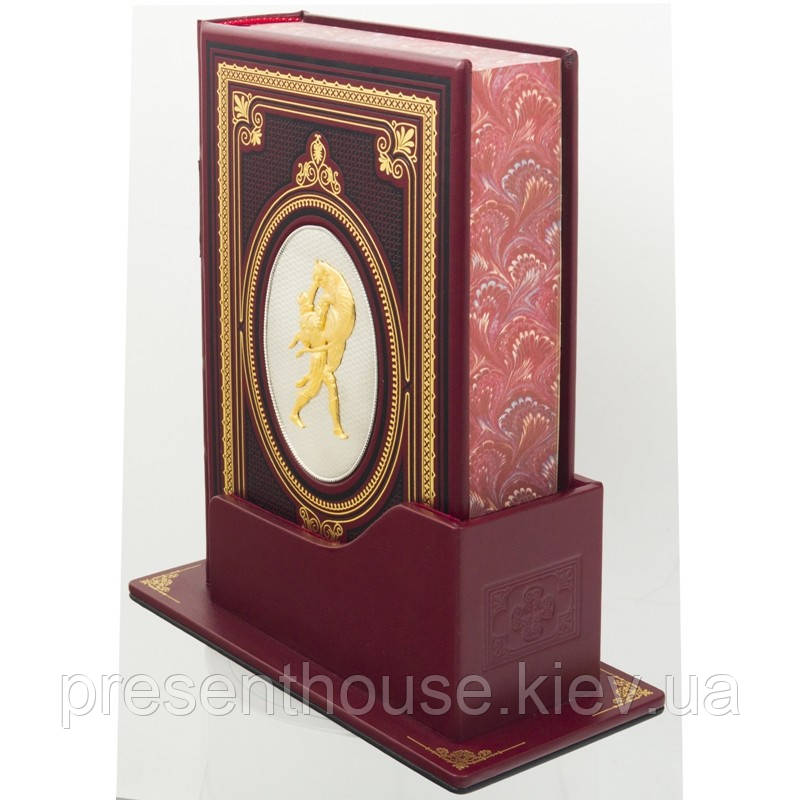 Шкіряна подарункова книга "Витязь у тигровій шкурі"  Ш. Руставелі, фото 1