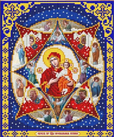 Икона Пресвятая Богородица Неопалимая Купина для вышивки бисером Цена указана без бисера