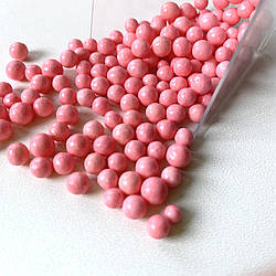 Присипка цукрова для кондитерських виробів Перлинки рожеві, 5 мм, 20 г