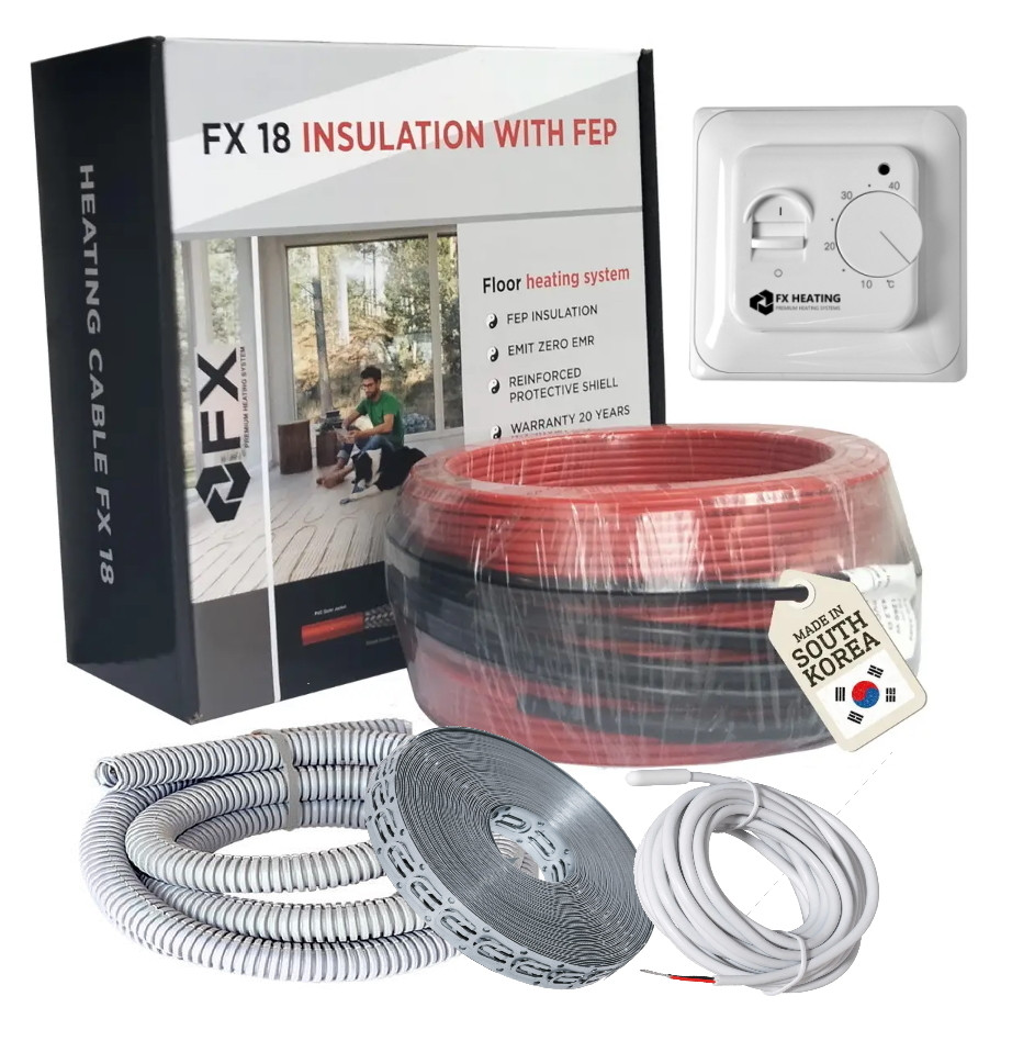 Комплект тепла підлога електрична 3 м2 (25мп)450ват Felix FX18 Premium
