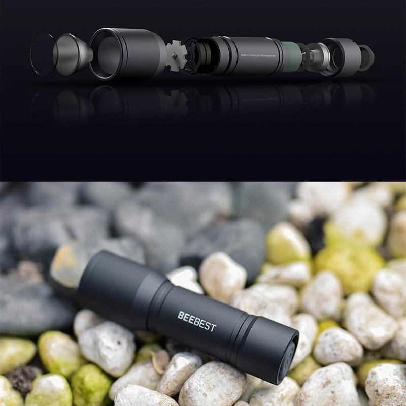 250lm Xiaomi BeeBest Portable Flashlight F1 LED 6W 130 метров Анодированный алюминий
