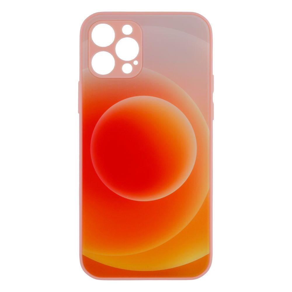 Накладка Epik Glass TPU Prism Circles для iPhone 12 Pro Yellow-Orange, фото 1