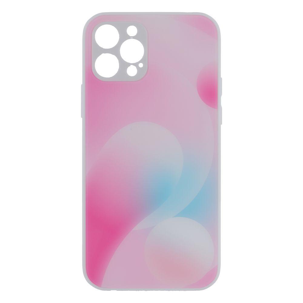 Накладка Epik Glass TPU Prism Circles для iPhone 12 Pro Sky-Pink, фото 1