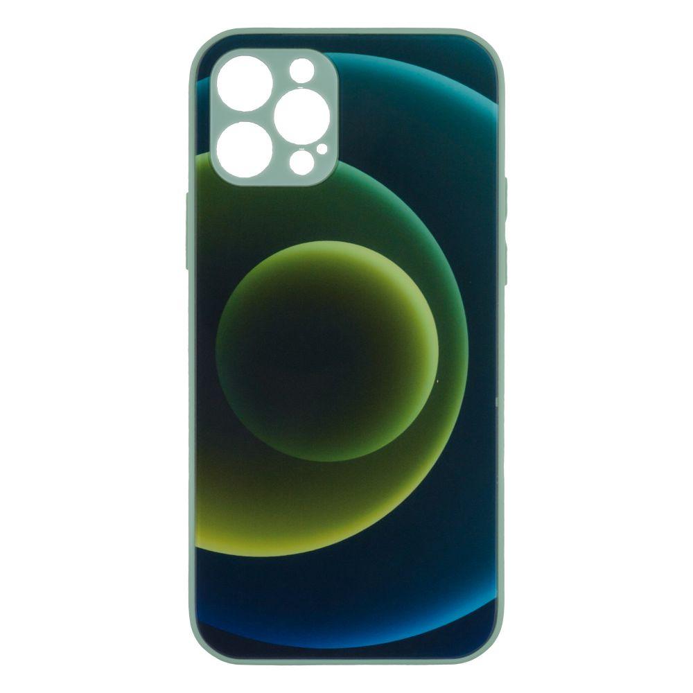 Накладка Epik Glass TPU Prism Circles для iPhone 12 Pro Yellow-Blue