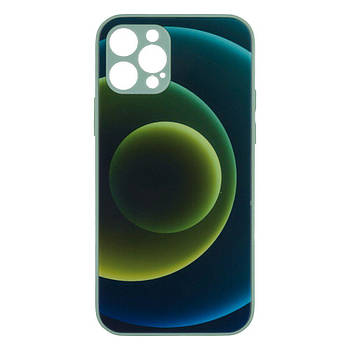 Накладка Epik Glass TPU Prism Circles для iPhone 12 Pro Yellow-Blue