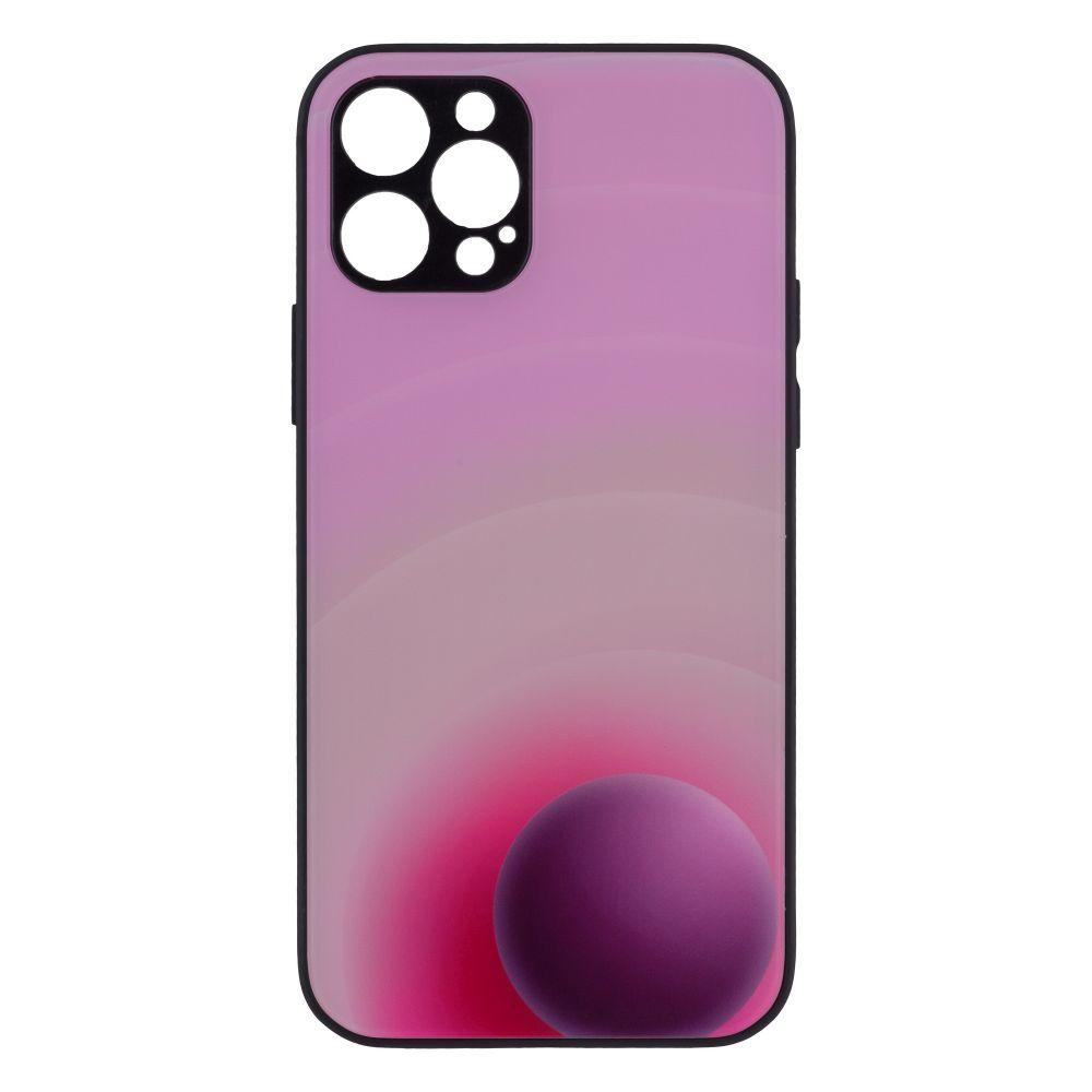 Накладка Epik Glass TPU Prism Circles для iPhone 12 Pro Pink-Purple