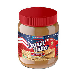 Арахісова паста хрустка Bon Nutts без пальмової олії, 340 г, 12 шт/ящ