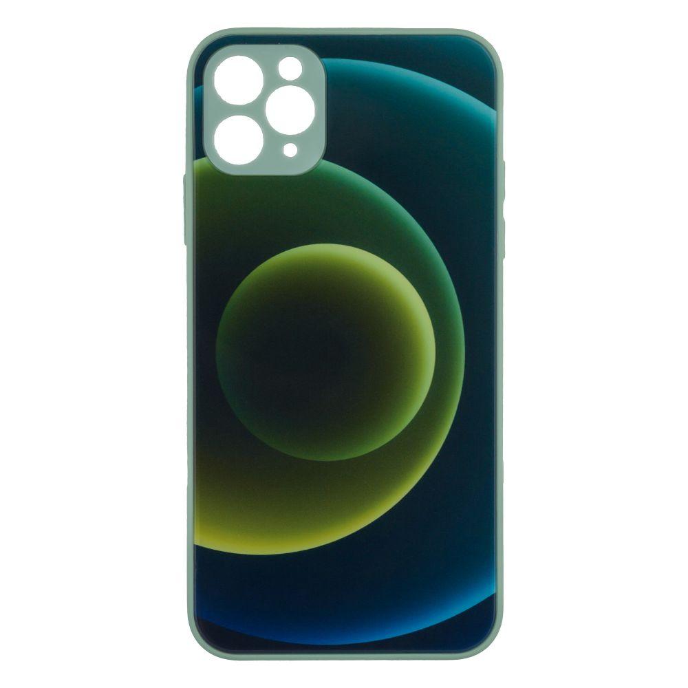 Накладка Epik Glass TPU Prism Circles для iPhone 11 Pro Max Yellow-Blue, фото 1