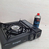 Похідна газова плитка для кемпінгу під балон, плита газова портативна в кейсі під газовий балончик