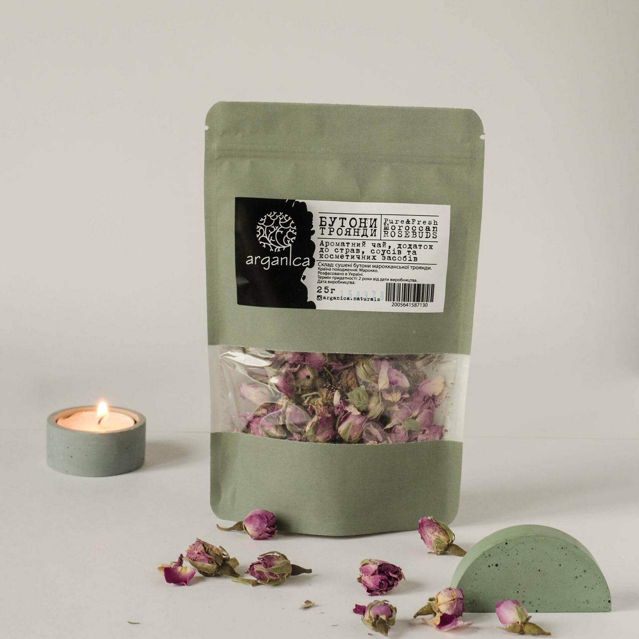 Чай з бутонів троянди, 25 гр, ТМ Arganica Naturals