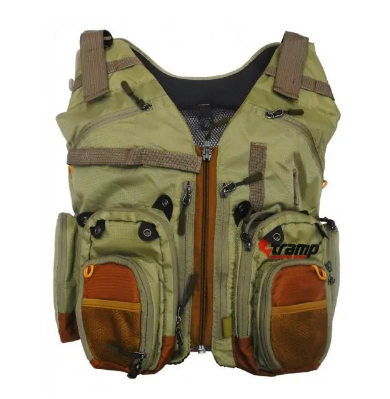 Жилет Рыболовный Разгрузочный L/XL Tramp Angler TRFB-006 Green — Купить ...