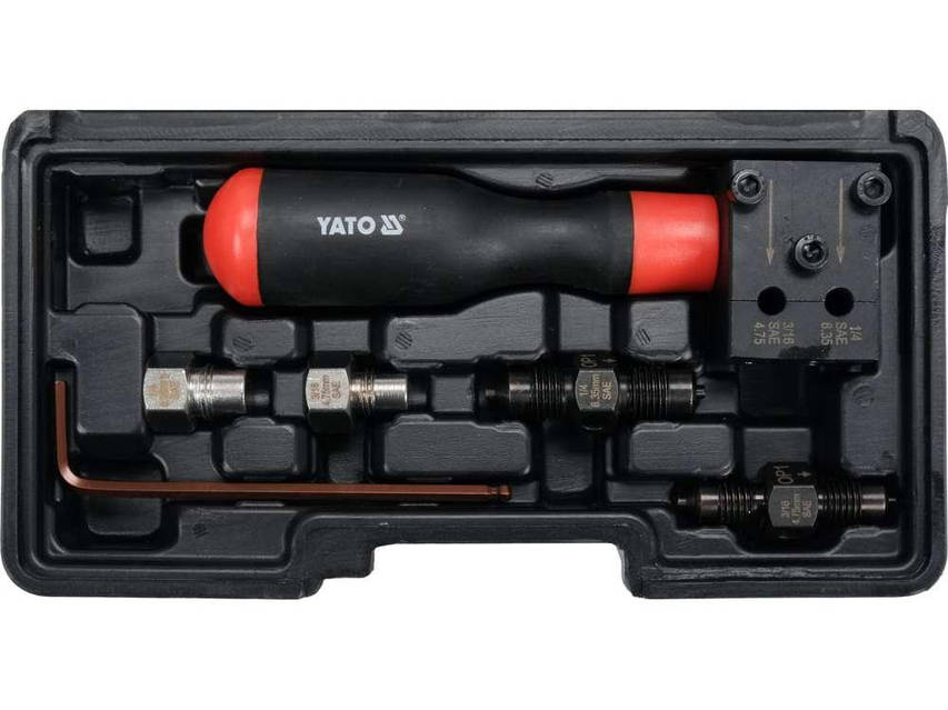 Пресс ручной для вальцовки тормозных трубок 4.75 / 6.35мм YATO 14