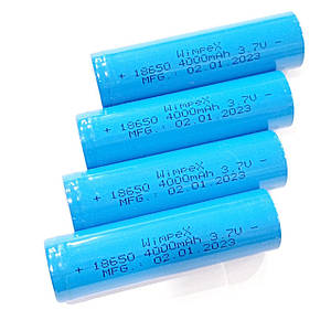 Акумулятор Wimpex Blue 18650 4000mAh 3.7V Li-ion/без носика/1 шт.