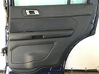 Обшивка двери (карточка) задняя правая Ford Explorer 16-19 рест, кожа черн, police, царапины FB5Z-78