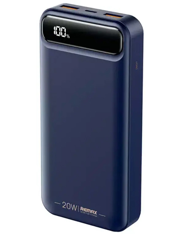 Зовнішній портативний акумулятор Power Bank Remax 20000 mah RPP-521 Blue