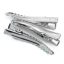 Основа для шпильки Крокодил 40х10 мм Платина 10 шт.