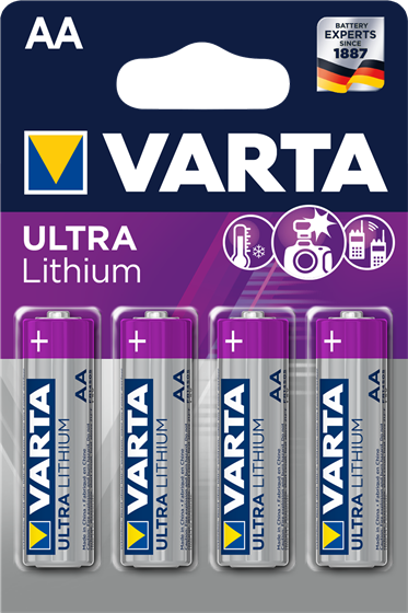 Батарейка VARTA AA LITHIUIM BLI 4