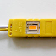 Світлодіодний модуль BRT M2 5630-3 led Y 1,5 W, 12В, IP65 жовтий закритий з лінзою, фото 3