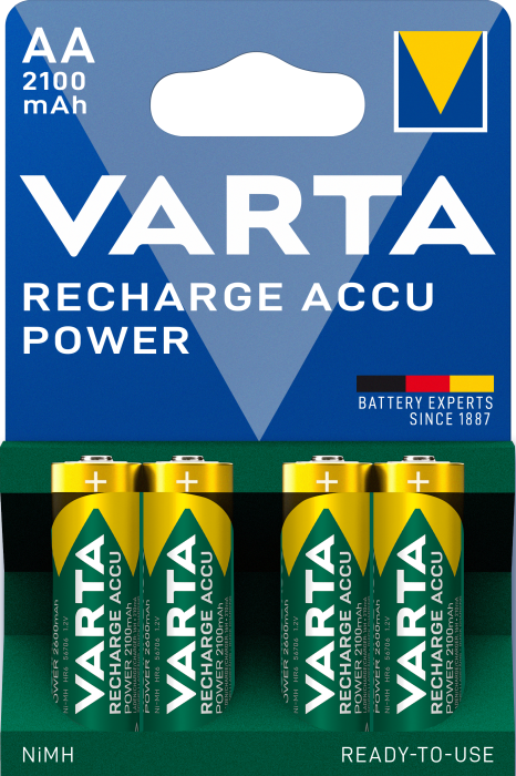 Акумулятор VARTA ACCU AA 2100mAh BLI 4 (READY 2 USE)