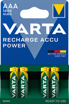 Акумулятор VARTA ACCU AAA 1000mAh BLI 4 (READY 2 USE)