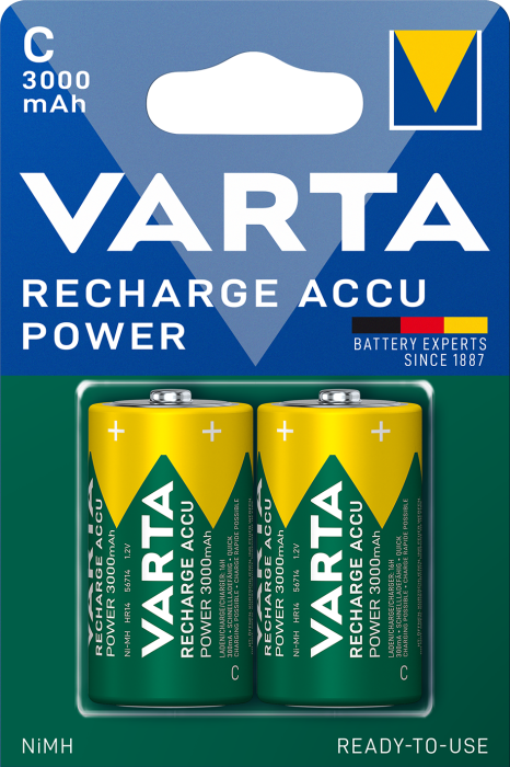 Акумулятор VARTA ACCU C 3000mAh BLI 2 (READY 2 USE)