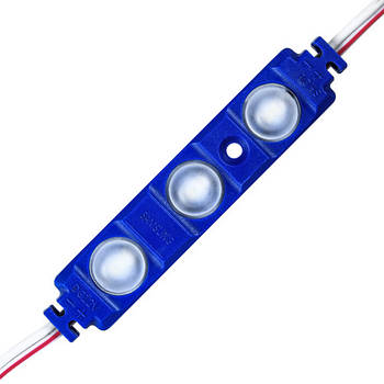 Світлодіодний модуль BRT XG192 5630-3 led W 1,5 W BLUE, 12 В, IP65 синій із лінзою напівсфера
